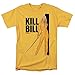 Camisetas de manga corta para hombre y mujer, patrón interesante matar a Bill película amarillo traje cartel camiseta pegatinas, multicolor, M
