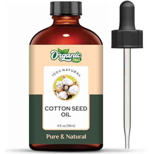 Image of Organic Zing Cotton Seed (Gossypium Herbaceum) Oil | Pure & Natural Carrier Oil for Skincare, Hair Care & Massage- 30ml /1.01fl oz