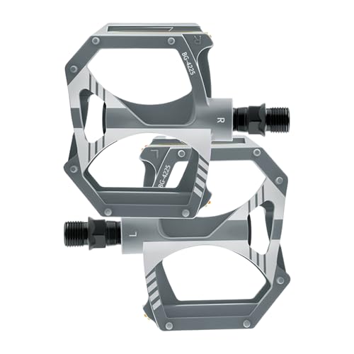 Jvjggag 自転車ペダル | 軽量ノンスリップパーツ - 自転車フラットペダル 2個密封ベアリング付き | 大人向けマウンテンアウトドアサイクリングエクササイズ通勤フィットネス用