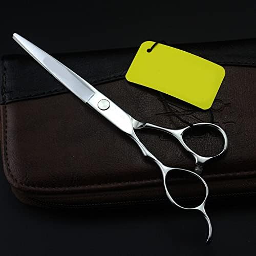 Miniatura 5 de Tijeras de corte de pelo, 5.5 pulgadas6 pulgadas de mano izquierda 440C de acero inoxidable recto tijera de corte de pelo, herramienta profesional
