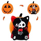 yohica Halloween Pumpkin Plush Toy, Reversible Vampire Bear Stuffed Animals,Pumpkin Plushies for Kids and Party Decoration