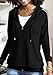 Nimsruc Zip Up Hoodies For Women Long Sleeve Casual Oversized Sweatshirts Cute Fall Hoodie With Pockets Black XL