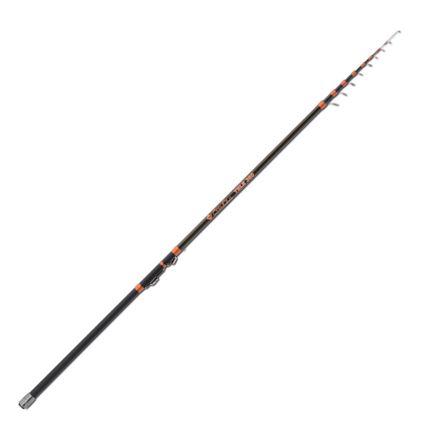 Chakka Tele Angelrute | Blank Carbon mit 24 Tonnen | Weiche Aktionsspitze | Wurfgewicht 2-8 G | 3,90 m