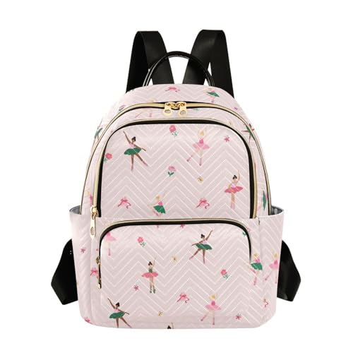 Image of Ballerina Quilted Backpack Purse for Women Fashion Small Backpack S | Shoulder Bag Travel Casual Daypack