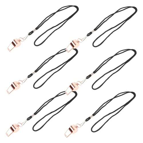 Silbatos deportivos resistentes al agua con cordón de nylon 6 pcs miniatura 1