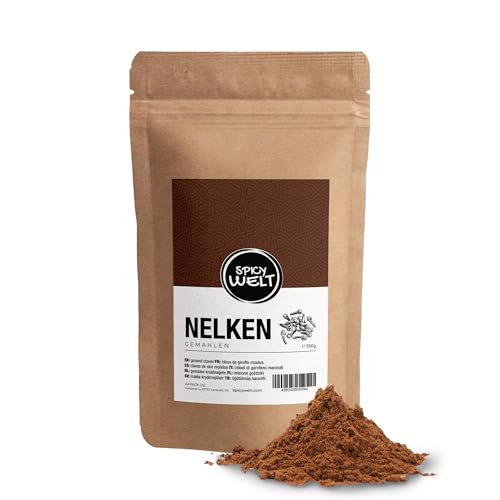 Spicy Welt Clavo Molido de Olor (250g) - Clavo de Olor en Polvo – para Repostería, Guisos y Bebidas | Aromático, Intenso y Dulce | 100% Natural & Sin Aditivos