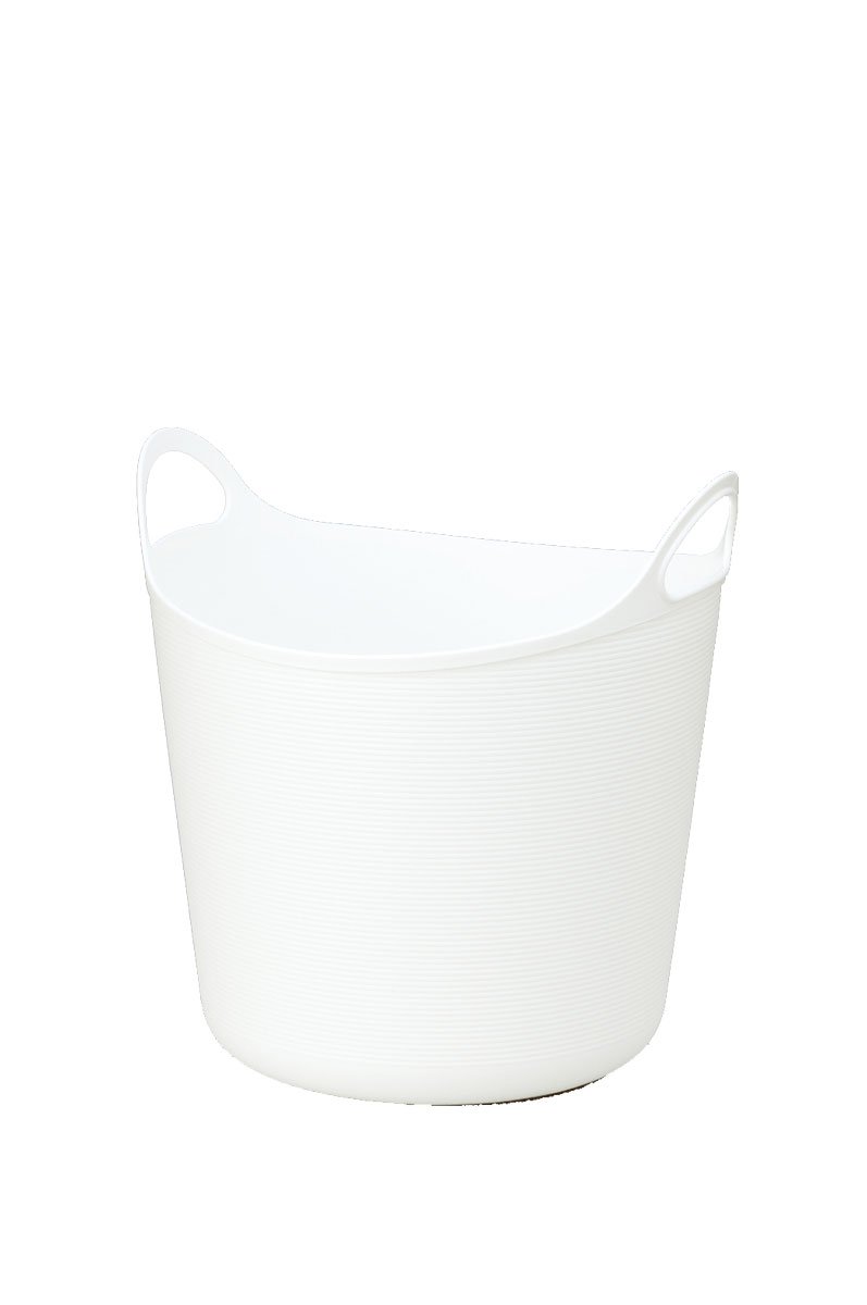 Inomata White Laundry Basket - Large & Versatile -1 Inomata White Laundry Basket - Large & Versatile -1
