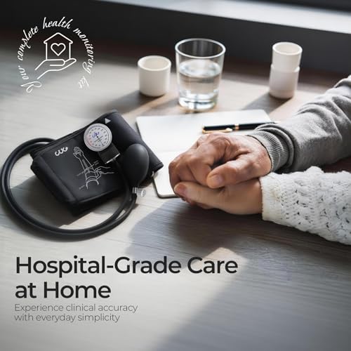 CUG Manual Blood Pressure Cuff - Professional BP Monitor with Case