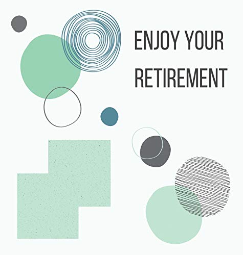 Happy Retirement Guest Book with lined pages (hardback)