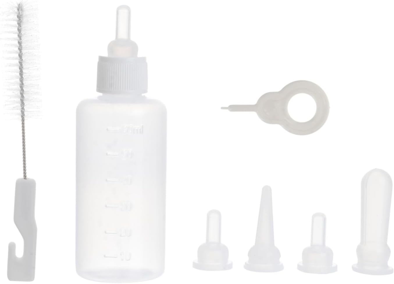 2sets Pet Nursing Bottle for Cats and Dogs Milk Feeder for Kittens and Puppies Portable and Easy to Use Feeding Bottles for Pets