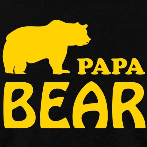 Spreadshirt Papa Bear Men's T-Shirt, Xl, Black #TOP1