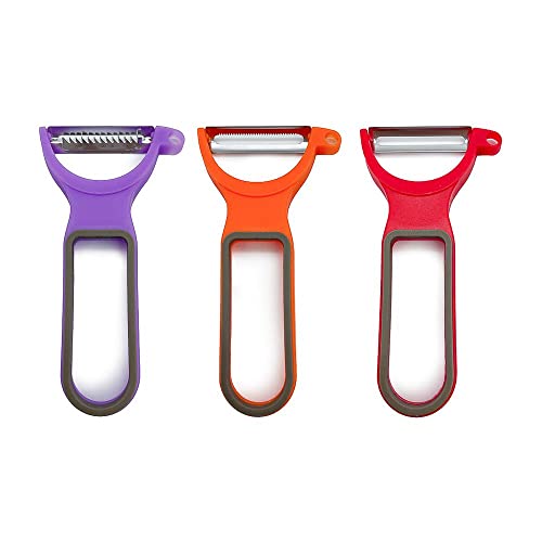 Conjunto de 3 Descascadores Empilháveis Sortido - Mozcada