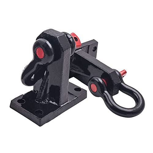 Front Tow Hooks Heavy Duty For Dodge Ram 2500/3500 2010-2017 D Ring Shackles Black 2Pcs #TOP5