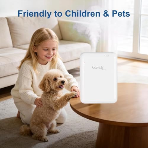 Image of STARQ Aero Luxury Smart Air Scent Diffuser Waterless Aroma Machine App Control Cold Atomization Ultra Quiet No Heat Wall Plug for Home & Office Includes Complimentary 100ml Starter Perfume