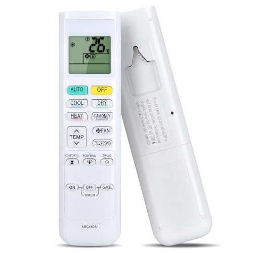 WKOLF Kit de control remoto de repuesto para aire acondicionado Daikin ARC480A1 ARC480A11 ARC480A13 ARC480A2 ARC480A3 ARC480A4 ARC480A5 ARC480A6 ARC480A7 ARC480A8 ARC480 A9 ARC480A10 ARCC480A10