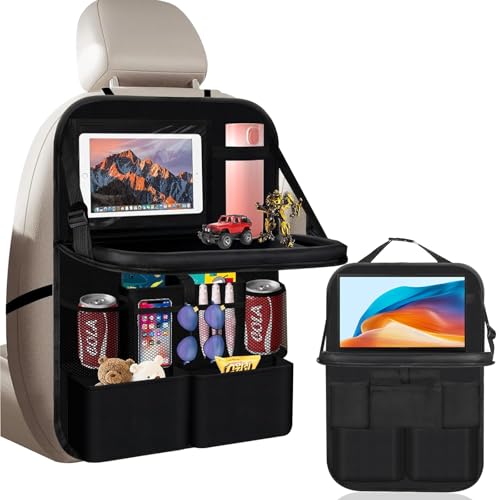 SciFiVisi Organizador de Asiento de Coche, Organizador Asiento Coche con Mesa Plegable, Protector de Asiento con 11 Sacos, Protector Asiento para Niños Bolsa de Almacenamiento, Negro (Juego de 1) SciFiVisi Organizador de Asiento de Coche, Organizador Asiento Coche con Mesa Plegable, Protector de Asiento con 11 Sacos, Protector Asiento para Niños Bolsa de Almacenamiento, Negro (Juego de 1)
