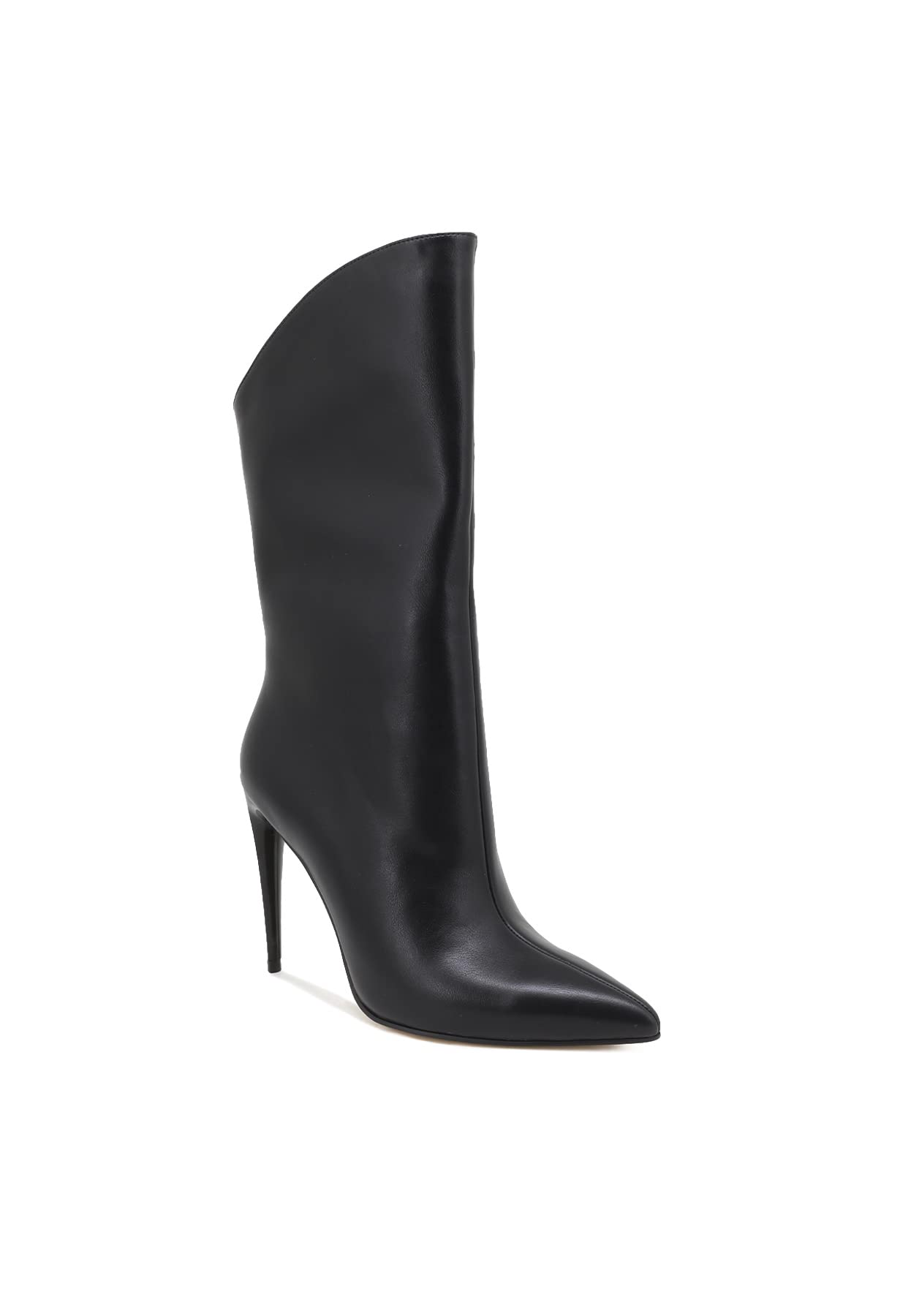 QUEEN HELENA Stivaletti a Punta con Tacco a Spillo Zip Laterale Stivali Casual Donna K2091