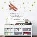 decalmile Pegatinas de Pared Frases Infantiles Vinilos Decorativos Estrellas Letras Adhesivos Pared Habitación Infantiles Bebés Guardería