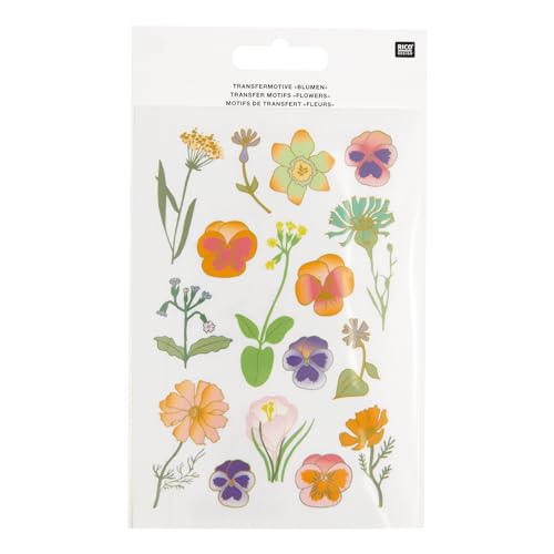 Rico Design Transfermotive Blumen, 16 Stück