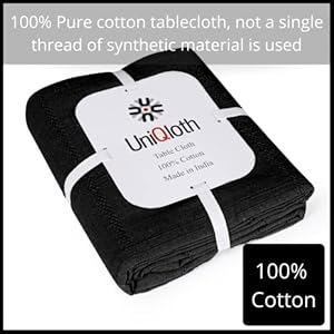 Rustic Farmhouse Square Tablecloth Heavy Duty Fabric 100% Cotton - Washable Dining Table Cover - Ideal for Dinner Party Wedding Christmas Holidays Everyday Use Table Linen 60x60 Black Rustic Farmhouse Square Tablecloth Heavy Duty Fabric 100 Cotton Washable Dining Table Cover Ideal for Dinner Party Wedding Christmas Holidays Everyday Use Table Linen 60×60 Black