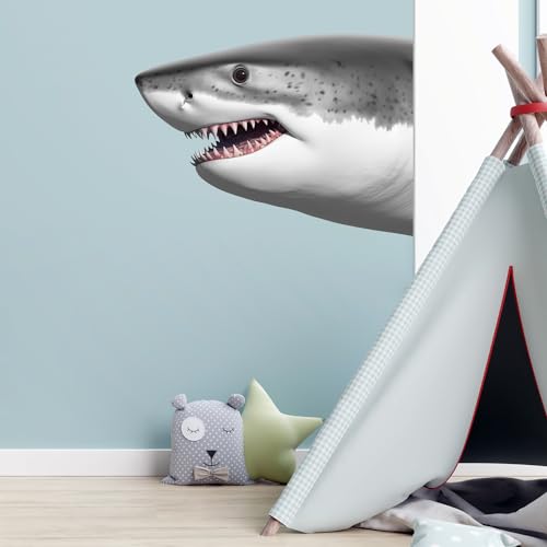 Vinilo Decorativo Cabeza de Tiburón para Pared miniatura 4