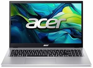Acer Aspire Go 15 AG15-71P 15.6-Inch Laptop (Intel Core i5-1334U, 16GB RAM, 512GB SSD, Intel UHD Graphics, Windows 11) - Silver