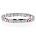 Dolceoro Customized Medical Alert Bracelet - Stretchable Italian Modular Charm Link Style - Stainless Steel - Select a Condition Wrist Size