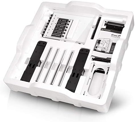 Thermaltake Core P3 TG Snow Mid Tower ATX/M-ATX/Mini ITX Wall Mounted Computer Case -White, Open frame, Tempered Glass