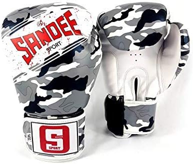 Sandee Muay Thai Adult Camouflage Gloves Box – Camouflage, 14 oz