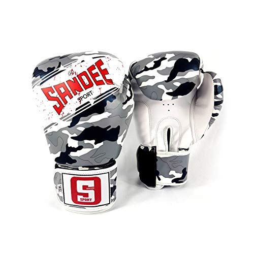 Gants de boxe Muay Thai Sandee 14oz adulte camouflage pour sac et sparring