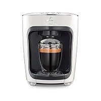 Tchibo Cafissimo mini Kaffeekapselmaschine (für Kaffee, Espresso, Caffé Crema und Tee) weiß (Classy White) – Ansicht 1