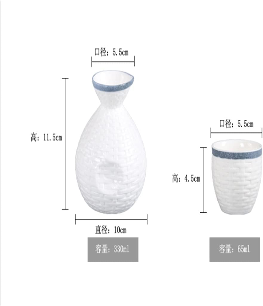 Simple Sake Cups Set Practical Vintage Ceramic Japanese Collection Sake Cups Set Bar Wine Set