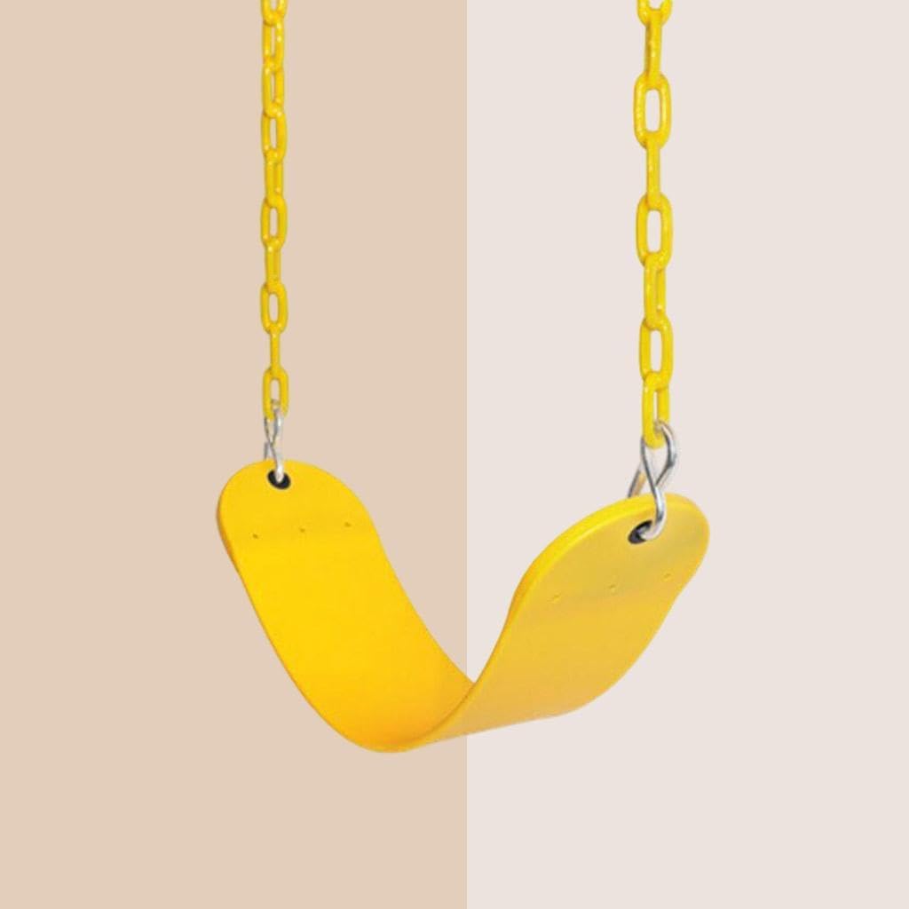 Heavy Duty EVA Swing Seat 66" Chain Garden Set 220lbs, Yellow