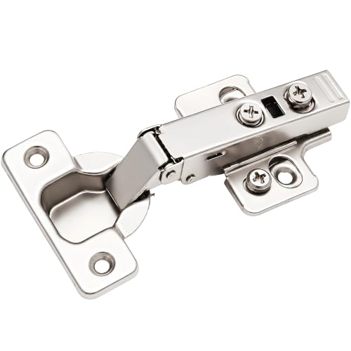 Berta 10-Pack Full Overlay Frameless Soft-Close European Hinges 110 3D Adjustable Clip-On Concealed Kitchen Cabinet Door Hinges with Screws - Ideal for Modern Cabinets