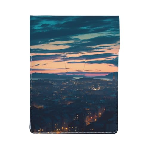 Housse ordinateur 13 pouces Cityscape Dusk pour bureau et voyages