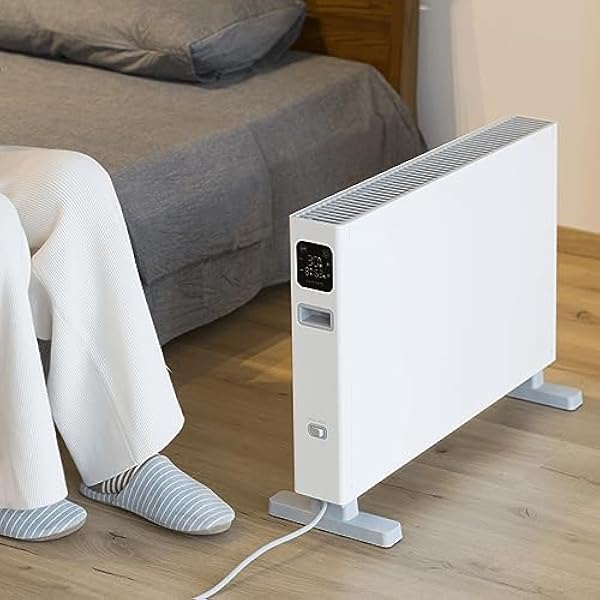 smartmi Convettore Smart Electric Heater 1S, riscaldamento convettore Smart Control per casa, sicurezza a due strati, protezione contro il surriscaldamento, risparmio energetico