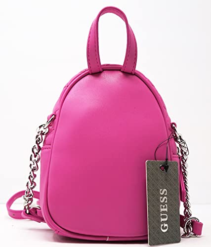Guess Factory Women's Evan Pink Quilted Mini Backpack Style Crossbody Handbag Purse #TOP4