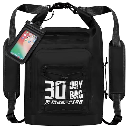 MORXPLOR Dry Bag Waterproof,5L/10L/20L/30L/40L/55L Roll Top Dry Bag Backpack with WaterProof Phone...