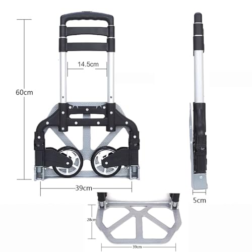 Carretilla plegable para compras con ruedas TPR miniatura 2