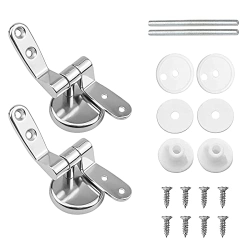 iZhuoKe Charnière abattant WC,Charniere Abattant WC Fixations Remplacement,Convient à Toutes Sortes de Styles de Toilettes,WC fixations Cuvette toilette universel,Montage Facile