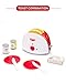 TOY Life Toy Blender and Toy Toaster with Pretend Play Kitchen Accessories for Toddlers Set | Cooking Toy Kitchen Appliances Set Includes Bonus Plates Utensils and Play Food for Kids
