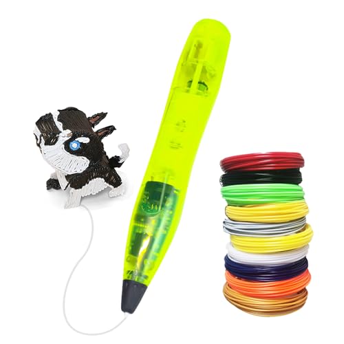 LIHUACHEN Stylo 3D, pour enfants, avec filament PLA, 24 couleurs, stylo d'impression 3D avec bouton de contrôle du capteur de lumière, câble USB, protection des 2 doigts, pochoirs et support de dessin 8 LIHUACHEN Stylo 3D, pour enfants, avec filament PLA, 24 couleurs, stylo d'impression 3D avec bouton de contrôle du capteur de lumière, câble USB, protection des 2 doigts, pochoirs et support de dessin