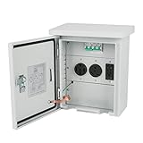 TWSOUL Temporary Power Outlet Panel Lockable Enclosed RV Circuit Breaker Box Electrical Outlet Panel