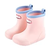 GUAGUA PRINCE Kinder Gummistiefel Regenstiefel Mädchen Jungen Wasserdicht Rutschfest Leicht Bequem EVA Kinderstiefel (QL-3136)