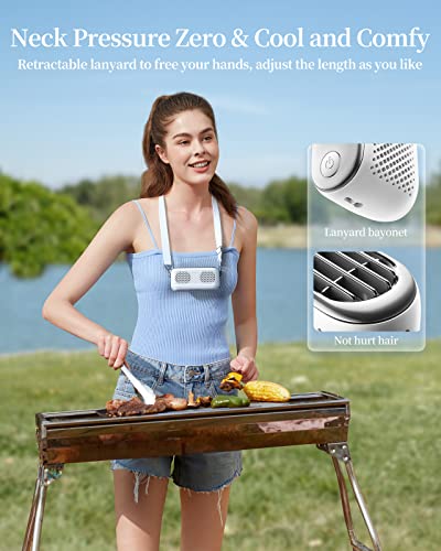 Ranvoo [Portable But Powerful] 4X Stronger Wind Mini Fan | Safest Durable Battery | Usb Rechargeable Small Handheld Fashion Personal Desk Fan, For Travel Outdoor Indoor Baby Kids Girl Women Men-Ice White #TOP7