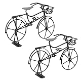 Tamaño conveniente: su pequeño tamaño los hace fáciles de transportar y se adaptan a cualquier entorno de decoración, bicicleta de juguete retro, decoraciones de bicicletas para el modelo del hogar