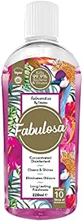Fabulosa 4 in 1 Concentrated Antibacterial Disinfectant All Purpose Cleaner, 220ml, Individual, Fabventus