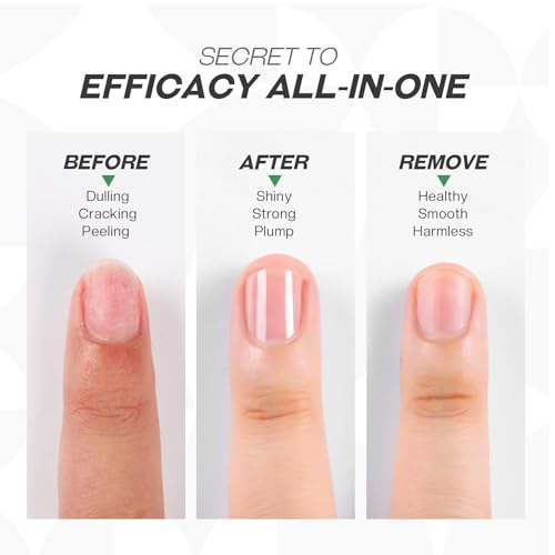 Glamonade Base Top Coat Nail Polish: 2 In 1 Clear Quick Dry Nail Polish Color Protection High Shine Long Lasting Glossy Fast Air Dry Nail Polish For Women Salon Quality thumb #4
