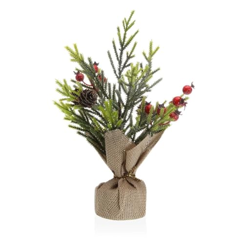 Versa Planta Decorativa Lino Metal Plástico Cemento 13 x 32 x 13 cm
