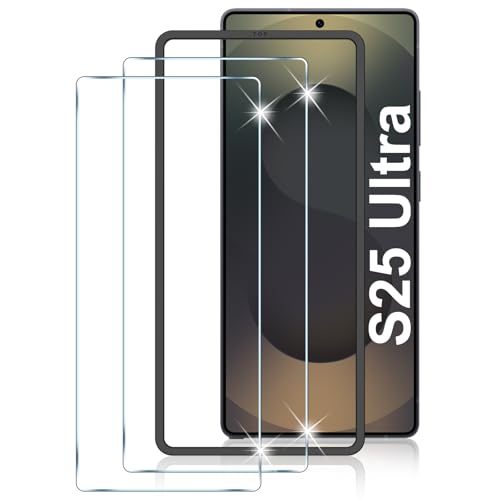 LYWHL 2-Pack Samsung Galaxy S25 Ultra Screen Protector, Tempered Glass for S25 Ultra with Alignment Frame, Sensitive Touch & Fingerprint Unlock, Anti-Scratch Case Friendly Bubble Free Easy Install - image 1